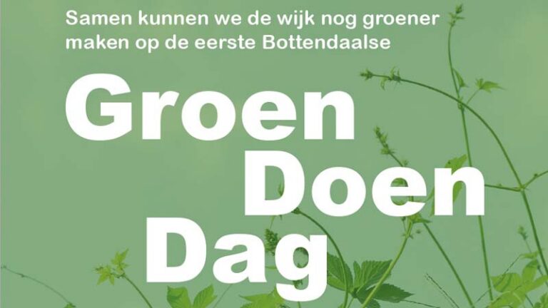 Zaterdag 25 Mei Groen Doen Dag.