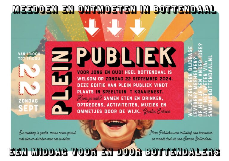 Plein Publiek 22 september speeltuin ’t Kraaienest