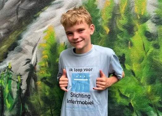 Axel loopt voor Stichting Intermobiel